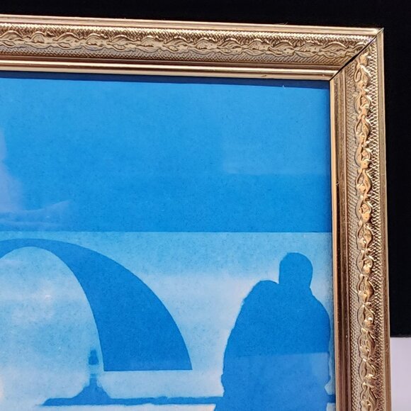 Gold-Tone Picture Frame Intricate Detailing By Integration Industries Vintage 8x - Picture 2 of 7